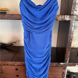 Princess Polly Strapless Royal Blue Dress